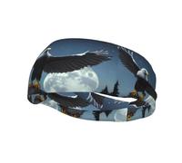 Phayah Eagle Under The Stars - Diadema deportiva que absorbe la humedad para hombres y mujeres, correr, ciclismo, yoga, entrenamiento