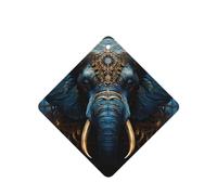 Phayah Eerie - Ambientador cuadrado para coche, diseño de elefante, aroma a lavanda, tarjeta perfumada para colgar, 4 unidades, para cajones de armario de automóviles