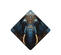 Phayah Eerie - Ambientador cuadrado para coche, diseño de elefante, aroma a lavanda, tarjeta perfumada para colgar, 6 unidades para cajones de armario de automóviles