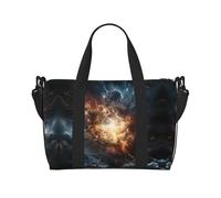 Phayah Explosion Of The Earth - Bolsa de viaje para fin de semana, gimnasio, para mujeres y niñas, resistente al agua, color negro, talla única, Negro, One Size