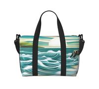 Phayah Fans Sea Tide - Bolsas de fin de semana para mujer, bolsa de viaje para fin de semana, bolsa deportiva para gimnasio, bolsa cruzada