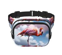 Phayah Flamingo In The Clou - Riñonera para hombre y mujer con correa ajustable para entrenamiento al aire libre, viajes, casual, correr, senderismo, ciclismo