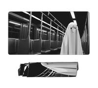 PHAYAH Ghost at Midnight - Alfombrilla de mouse grande para accesorios de escritorio de oficina, alfombrilla de mouse impermeable para juegos, alfombrilla de computadora, 16 x 29.5 pulgadas