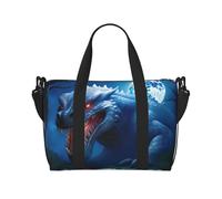 Phayah Giant Lizard Beast - Bolsa de viaje para fin de semana, gimnasio, para mujeres y niñas, resistente al agua, color negro, talla única, color negro, talla única, Black, Talla única