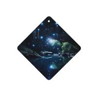 Phayah Glowworm - Ambientador cuadrado para coche, diseño de cueva, aroma a lavanda, tarjeta perfumada para colgar, 4 unidades para coches, armarios, zapatos