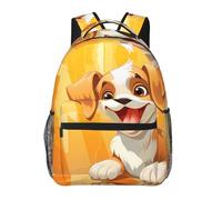 PHAYAH Happy And Cute Puppy - Mochila casual para laptop para hombres y mujeres, para niños y niñas, mochila ligera