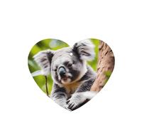 Phayah Happy Cute Koala - Ambientador de coche con aroma a lavanda en forma de corazón para colgar, tarjeta perfumada para colgar, 6 piezas para cajones de armario de automóviles