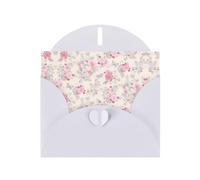 PHAYAH Hermosas tarjetas de felicitación en blanco con diseño de flores rosas vintage con sobres, 10 x 15 cm, tarjetas de agradecimiento para Navidad, vacaciones, cumpleaños, graduación, aniversario