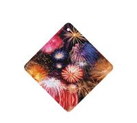 Phayah Hermoso ambientador de coche con aroma a lavanda con diseño de fuegos artificiales, tarjeta cuadrada para colgar, tarjeta perfumada para colgar, 6 piezas para coches, armarios, zapatos