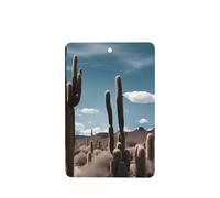 Phayah Hermoso patrón de cactus con aroma a lavanda para coche, rectangular, para colgar, fragancia para el interior del coche, ambientador de fragancia 6 unidades