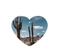 Phayah Hermoso patrón de cactus con aroma de lavanda, aroma de coche, forma de corazón, para colgar en la tableta, fragancia para el interior del coche, 4 unidades