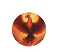 Phayah Hermoso patrón de fénix, aroma de lavanda, aroma de coche, forma redonda, para colgar, fragancia para el interior del coche, 6 unidades