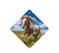 Phayah Horses On The Prairie - Ambientador cuadrado para colgar en el coche, aroma de lavanda, 6 unidades