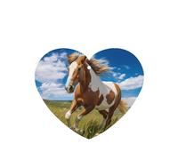 Phayah Horses On The Prairie - Ambientador de fragancia para el interior del coche, 4 unidades, aroma a lavanda, aroma de corazón, para colgar en la tableta