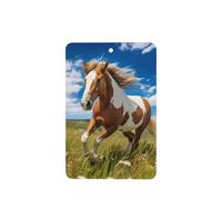 Phayah Horses On The Prairie - Ambientador rectangular con aroma a lavanda para coche, 4 unidades