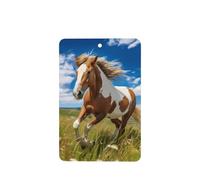 Phayah Horses On The Prairie - Ambientador rectangular con aroma a lavanda para coche, 6 unidades