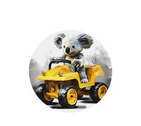 Phayah Koala Learning To Drive - Ambientador de coche con aroma a lavanda, forma redonda, para colgar, tarjeta perfumada, 4 unidades, para cajones de armario de automóviles