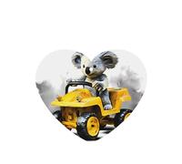 Phayah Koala Learning To Drive - Ambientador para coche, diseño de lavanda, con forma de corazón, para colgar, 4 unidades, para cajones de armario de automóviles