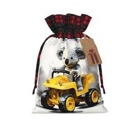 PHAYAH Koala Learning To Drive - Bolsa de regalo con cordón adecuada para dulces y pequeños regalos de cumpleaños, aniversarios y fiestas