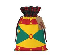 PHAYAH La bolsa de regalo con cordón de bandera de Granada se utiliza para embalaje de regalo de cumpleaños y fiesta, una opción ideal para familiares y amigos