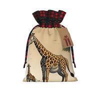PHAYAH La bolsa de regalo con cordón de jirafa para madre e hijo se utiliza para embalaje de regalo de cumpleaños y fiesta, una opción ideal para familiares y amigos