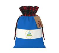 PHAYAH La bolsa de regalo con cordón de la bandera de Nicaragua se utiliza para embalaje de regalo de cumpleaños y fiesta, una opción ideal para familiares y amigos