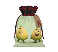 PHAYAH La bolsa de regalo con cordón de melón sonriente se utiliza para embalaje de regalo de cumpleaños y fiesta, una opción ideal para familiares y amigos