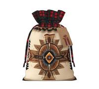 PHAYAH La bolsa de regalo con cordón de pintura nativa americana se utiliza para embalaje de regalo de cumpleaños y fiesta, una opción ideal para familiares y amigos