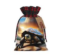 PHAYAH La bolsa de regalo con cordón de tortuga en una roca se utiliza para embalaje de regalo de cumpleaños y fiesta, una opción ideal para familiares y amigos