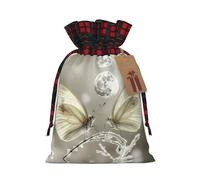 PHAYAH La bolsa de regalo de dos mariposas con cordón se utiliza para embalaje de regalo de cumpleaños y fiesta, una opción ideal para familiares y amigos
