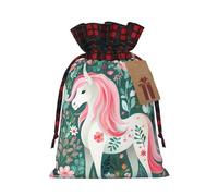 PHAYAH La bolsa de regalo de unicornio con cordón de pelo rosa se utiliza para embalaje de regalo de cumpleaños y fiesta, una opción ideal para familiares y amigos