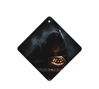 Phayah Lámpara de calabaza con patrón secreto, aroma de lavanda, aroma de coche, cuadrado, para colgar, fragancia para el interior del coche, ambientador de fragancia 6 unidades