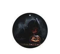 Phayah Lámpara de calabaza con patrón secreto, aroma de lavanda, aroma de coche, forma redonda, para colgar, fragancia para el interior del coche, 4 unidades