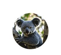 Phayah Lindo patrón de koala aroma de lavanda para coche, forma redonda, para colgar, fragancia para el interior del coche, ambientador de fragancia 6 unidades