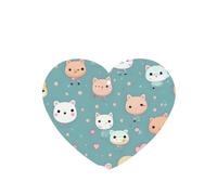 Phayah Lindo patrón de zorro con aroma de lavanda para coche, forma de corazón, para colgar, fragancia para el interior del coche, 6 unidades