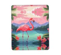 Phayah Lonely Flamingo - Alfombrilla de mouse con diseño de flamenco, portátil, base de goma antideslizante, alfombrilla de mouse inalámbrica para laptop, oficina y hogar, 8.3 x 10.3 pulgadas