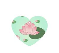 Phayah Lotus Flowers Waiting To Bloom - Ambientador de fragancia para coche, aroma de lavanda, aroma de coche, forma de corazón, 4 unidades