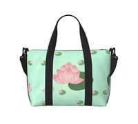 Phayah Lotus Flowers Waiting To Bloom - Bolsa de viaje de viaje, bolsa de gimnasio, bolsa de hombro para fin de semana, bolsa de noche para mujer, color negro, talla única, Negro, One Size