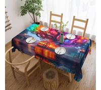 PHAYAH Magic Tree - Mantel con patrón de cabaña de encaje, 54 x 72 pulgadas, tela de mesa decorativa para vacaciones, hogar, fiesta, bufé