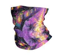 PHAYAH Máscara facial con estampado de cielo colorido, bufanda de enfriamiento solar, pasamontañas para hombres y mujeres