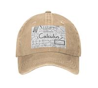 PHAYAH Math Geometry Geek Calculus Pattern - Gorra de vaquero unisex para adultos, de algodón, con ala curvada, gorra de béisbol, deportiva, color negro, natural, Talla única