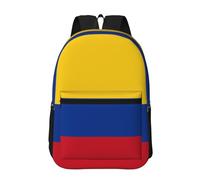 PHAYAH Mochila con patrón de bandera de Ecuador de 17 pulgadas, 18 l, gran capacidad, correas de hombro ajustables, bolsa simple para todos, Bandera de Colombia, talla única