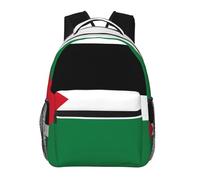 PHAYAH Mochila con patrón de bandera del estado de Palestina de 15.7 pulgadas, bolsa simple para todos con 1 compartimento principal, bolsillo frontal