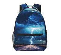 PHAYAH Mochila con patrón de trueno y rayo para mujeres, hombres, mochila casual, para adolescentes, niños y niñas, bolsa de libros para laptop de 15.7 pulgadas, viajes, negocios