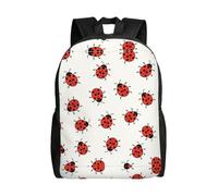 PHAYAH Mochila de viaje básica clásica con estampado de mariquitas, patrón moteado infinito, estilo casual, para viajes y actividades al aire libre