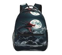 PHAYAH Mochila ligera para laptop con diseño de dragón en la montaña, para hombres y mujeres, para niños y niñas