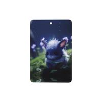 Phayah Moonlight - Ambientador rectangular para coche, diseño de conejo de jade con aroma a lavanda, 6 unidades, para cajones de armario de automóviles