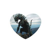 Phayah Mountain Top - Ambientador para coche, diseño de monstruo, aroma a lavanda, tarjeta con forma de corazón, para colgar, 4 unidades, para cajones de armario de automóviles