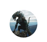 Phayah Mountain Top - Ambientador para coche, diseño de monstruo, aroma a lavanda, tarjeta de forma redonda, para colgar, 4 unidades, para cajones de armario de automóviles