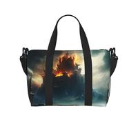 Phayah Mysterious City In The Sea - Bolsa de viaje deportiva, bolsa de gimnasio, bolsa de hombro para fin de semana, para mujer, color negro, talla única, Negro, One Size